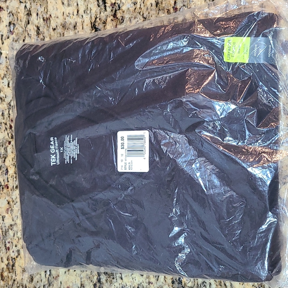 Tek Gear Ultrasoft Fleece Hoodie Women's Size 1X Black NEW